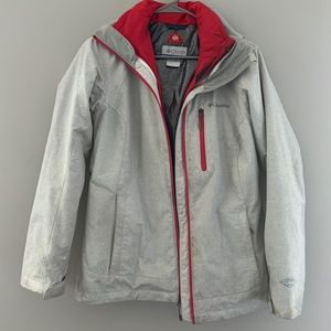 Women’s Coral Columbia Omni Heat Double Layer Jacket